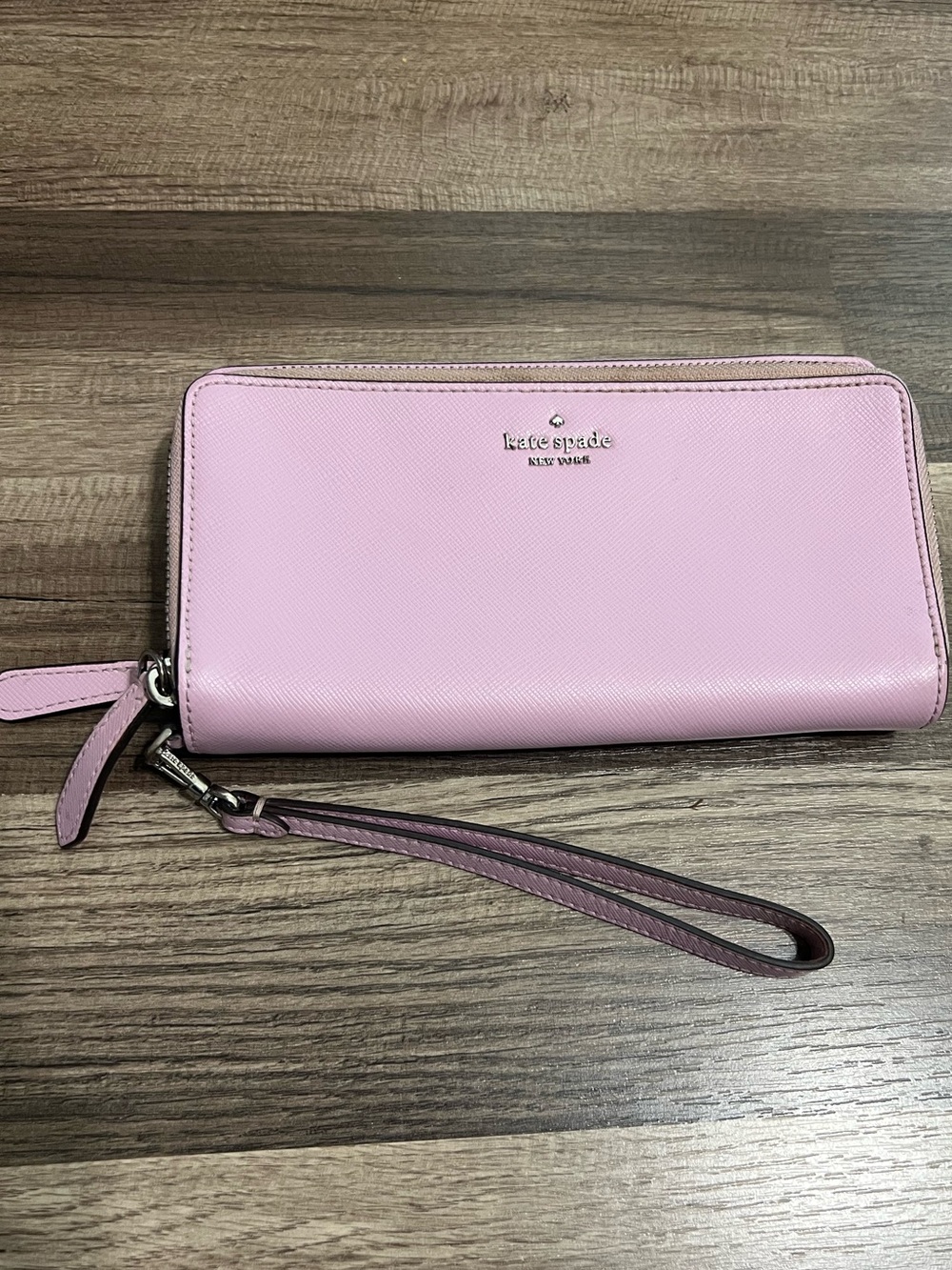 kate spade Pink Zip-Around Wristlet Wallet